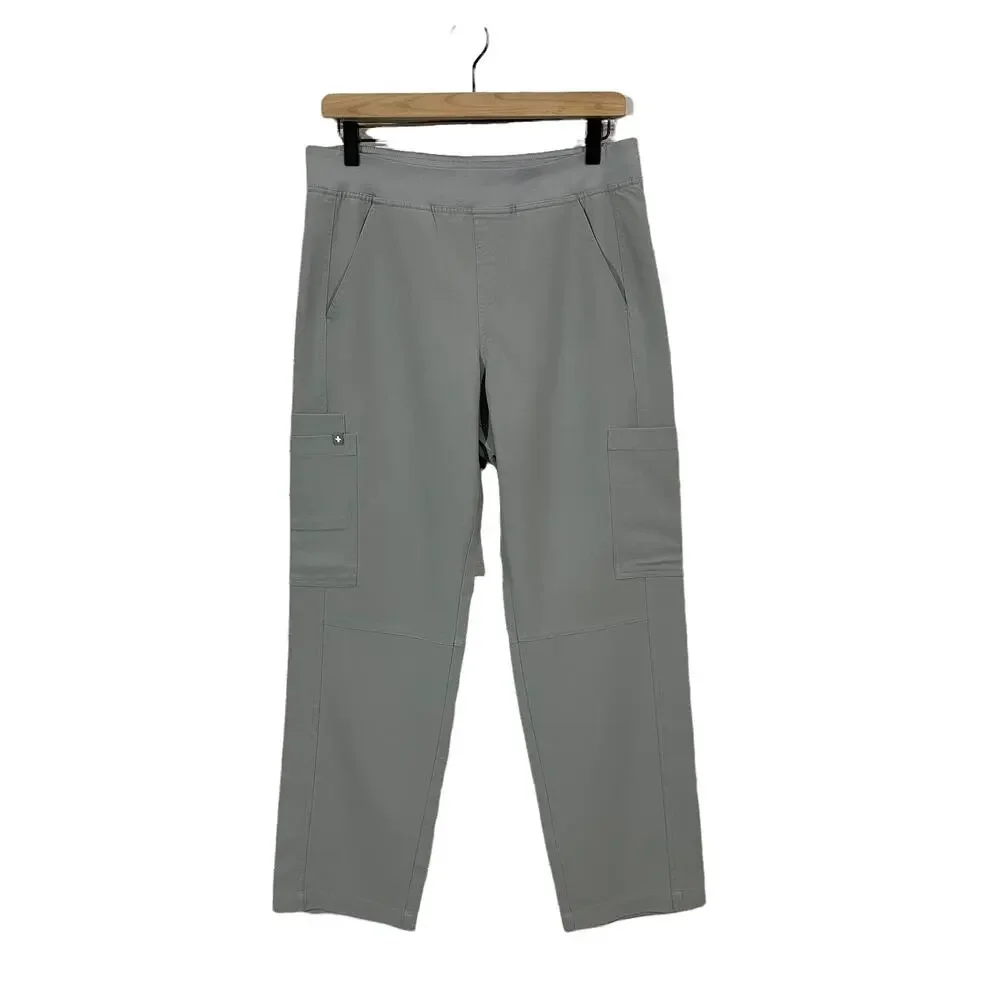Figs Men's Axim Cargo Scrub Pants - Gray - Small